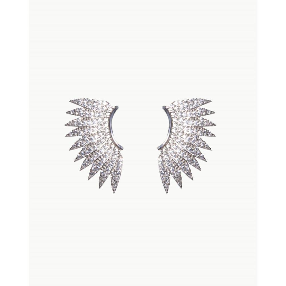 NEW NICKHO REY women's kelsea earrings in white rhodium